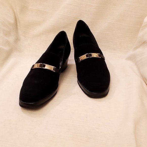 Rangoni Firenzi Black Suede Pumps – Made in Italy Size 9.5 NEW in box - Picture 1 of 12